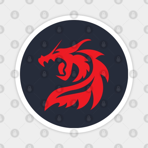 red dragon Magnet by Brainable ART